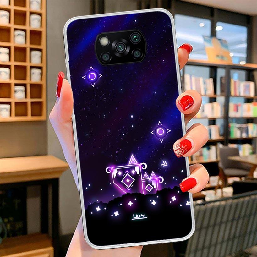 Geometry Dash Game Cover Phone Case For Xiaomi Poco F7 Ultra X7 X6 X5 Pro M7 Redmi 15C 15 13C 13 12C 12 10C 10 9A 9C 9T 9 Shell