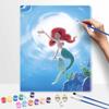 Disney DIY Little Mermaid Oil Painting Art Painting Kit Home Wall Decor Handmade Gift for Room Decorating Wall Art Canvas Painting Set