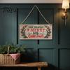Welcome Door Hanger Christmas Wood Hanging Sign with Jute Rope, Have Yourself A Merry Xmas Theme Board Little Rustic for Home Cafe Bar Decor Durable
