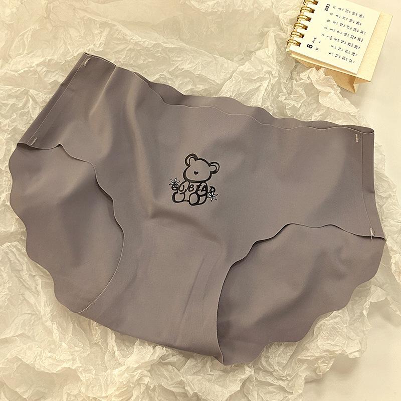 פשוט קרח משי אמצע מותן גל מותן תחתוני ילדה נוחים תחתוני מפשעה תחתוני תחתון הדפס קריקטורה חמוד