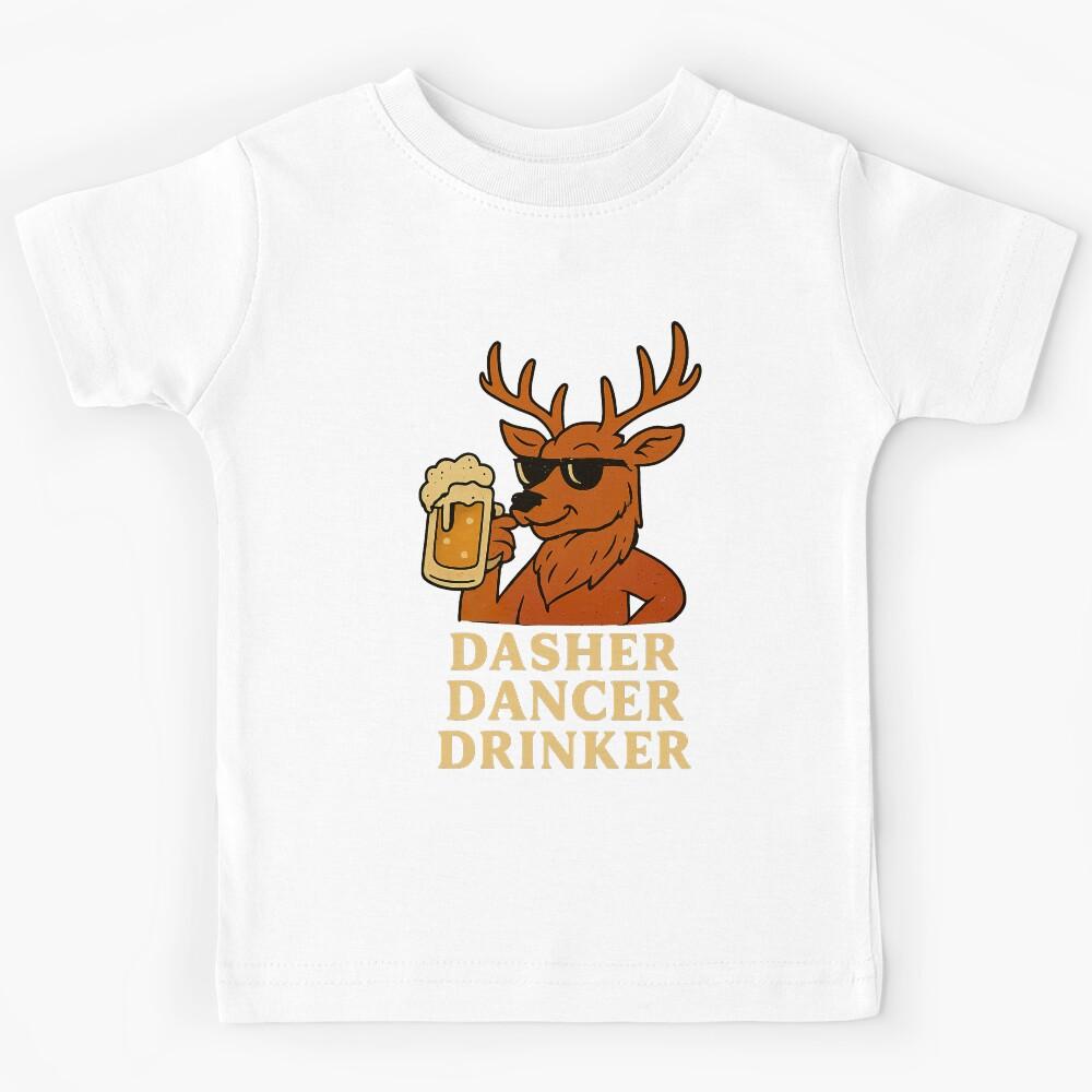 inappropriate Christmas, Funny Reindeer Beer Kids T-Shirt 170