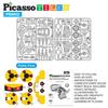 PicassoTiles STEM Kids Solar Power Dinosaur Robot Educational Learning Engineering Building Toy 3 In 1 Creative Unique Transformation Renewable Solar