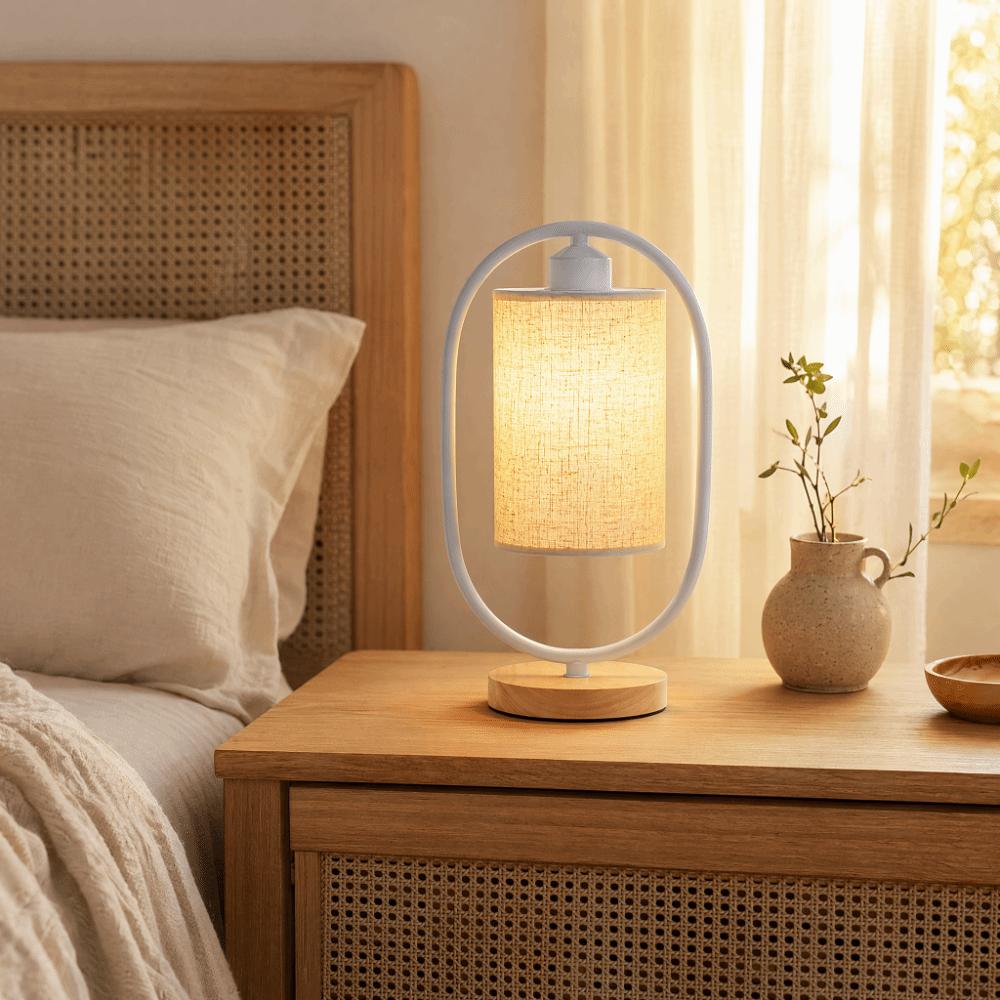 Dimmable Table Lamp 3 Color Temperature LED Desk Lamp Retro Bedside Lamp  Bedroom