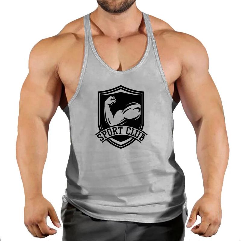 Gym Workout Fashion Sportswear Brand Mens Tank Top Muscle Sleeveless Shirt Stringer Clothing Bodybuilding Singlets Fitness Vest