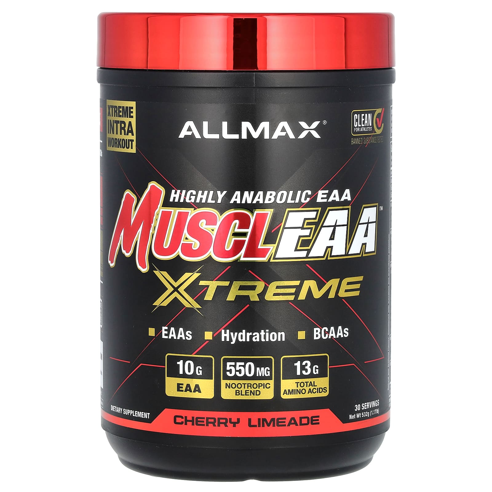 

ALLMAX, MUSCLEAA™ X Extreme, Cherry Limeade Flavor, 1.17 lb (532 g)