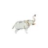 Vergoldungsprozess Kristall Elefantenfiguren Frosch Nashorn Elefant Statue Kristall Löwe Tier Skulptur