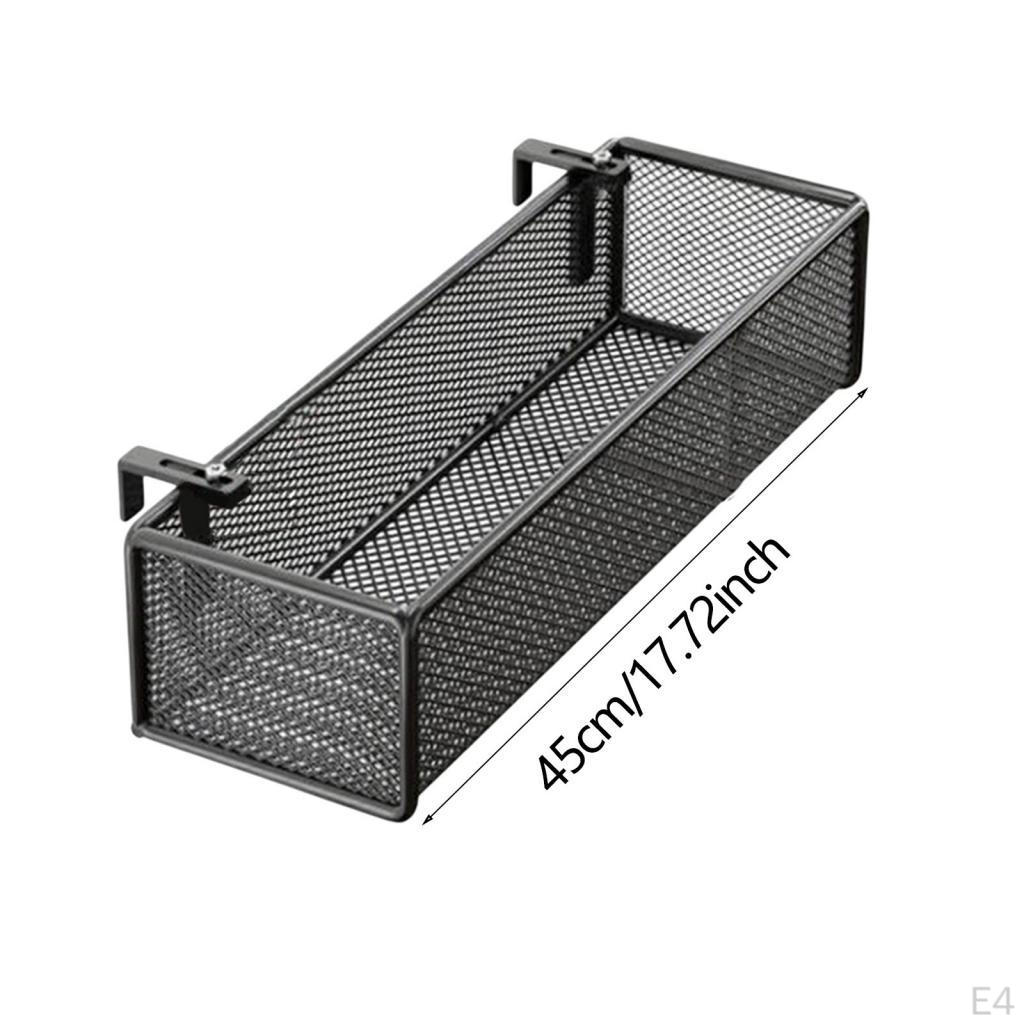 Bed Metal Storage Basket for Books, Night Hanger Organizer Dorm Room