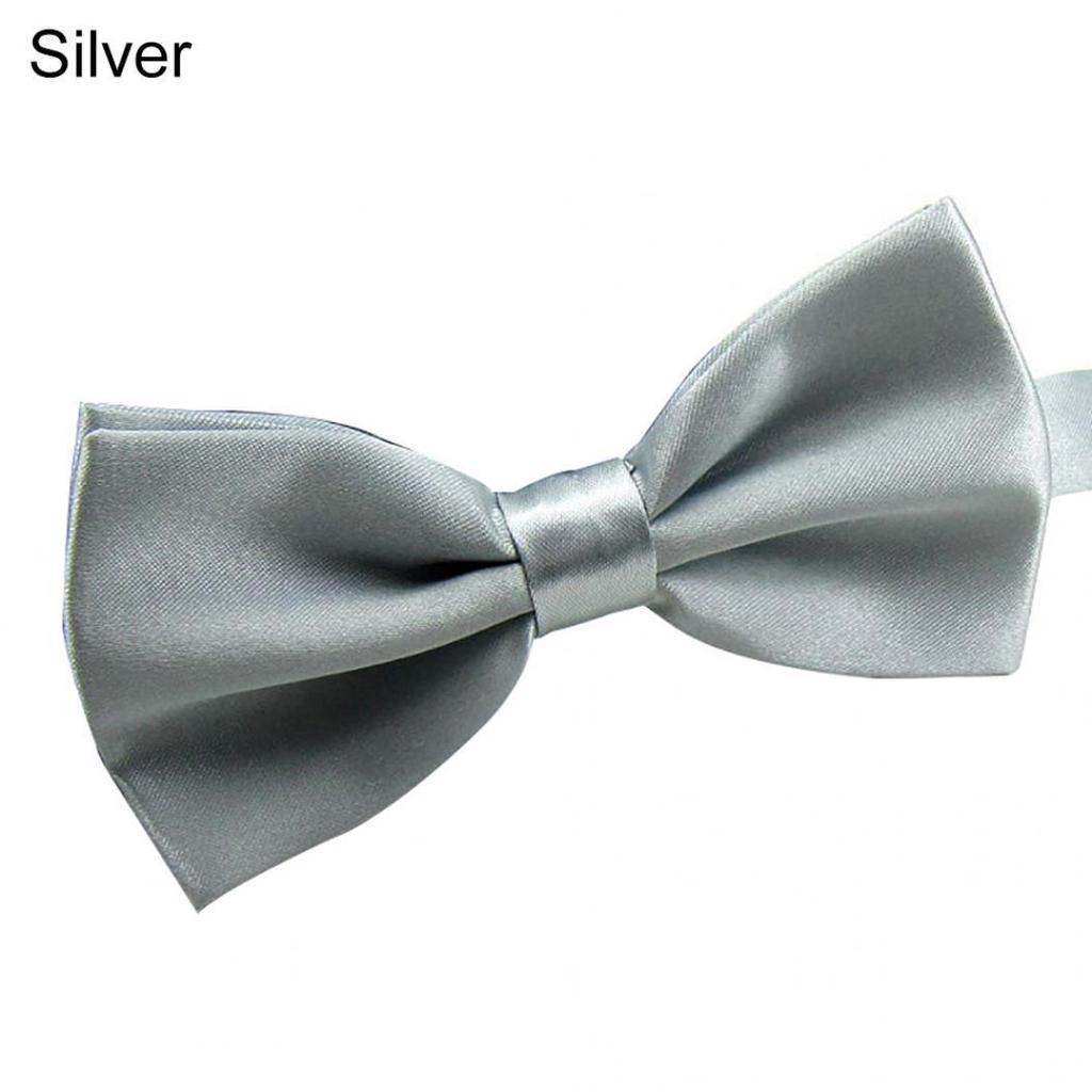 Men Wedding Ties Adjustable Satin Tuxedo Necktie Classic Party Novelty Bow Tie j