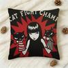 EEmily The Strange Katze Emo Beidseitig Bedruckte Quadratische Dekorative Kissenhülle für Sofa Wohnzimmer Heimdekoration