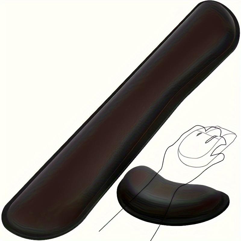 2pcs/set Pad, Gel Memory Foam Wrist Rest for Computer Keyboard, Mouse, Desk Pads Support Hand And Arm, Mousepad Rests, Black