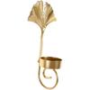 Light Luxury Golden Leaf Wall Hanging Holder Home Decor Mounted Decorative Candlestick Household Stand Iron Dad
