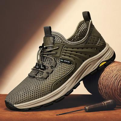 Chaussures pour hommes été nouveau extérieur loisirs sports mode chaussures en maille respirante haut bas mode creux chaussures de plage de rivière