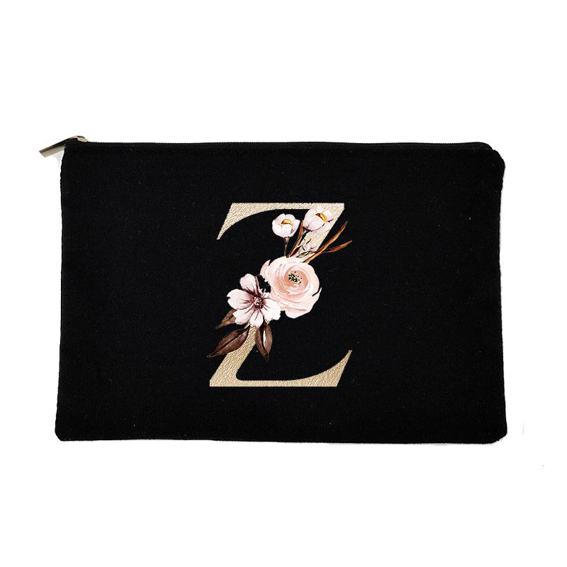 Bridesmaid Makeup Bag Letter Print Travel Cosmetic Case Female Beauty Organizer Toiletry Storage Pouch Purse Wedding Bride Gift