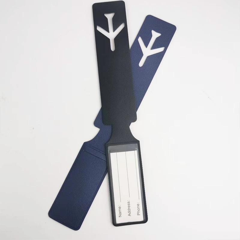 Fashion PU Luggage Tags Women Men Cute Luggage Tag Suitcase Tags Name ID Address Lable Bag Tags for Luggage Travel Accessories