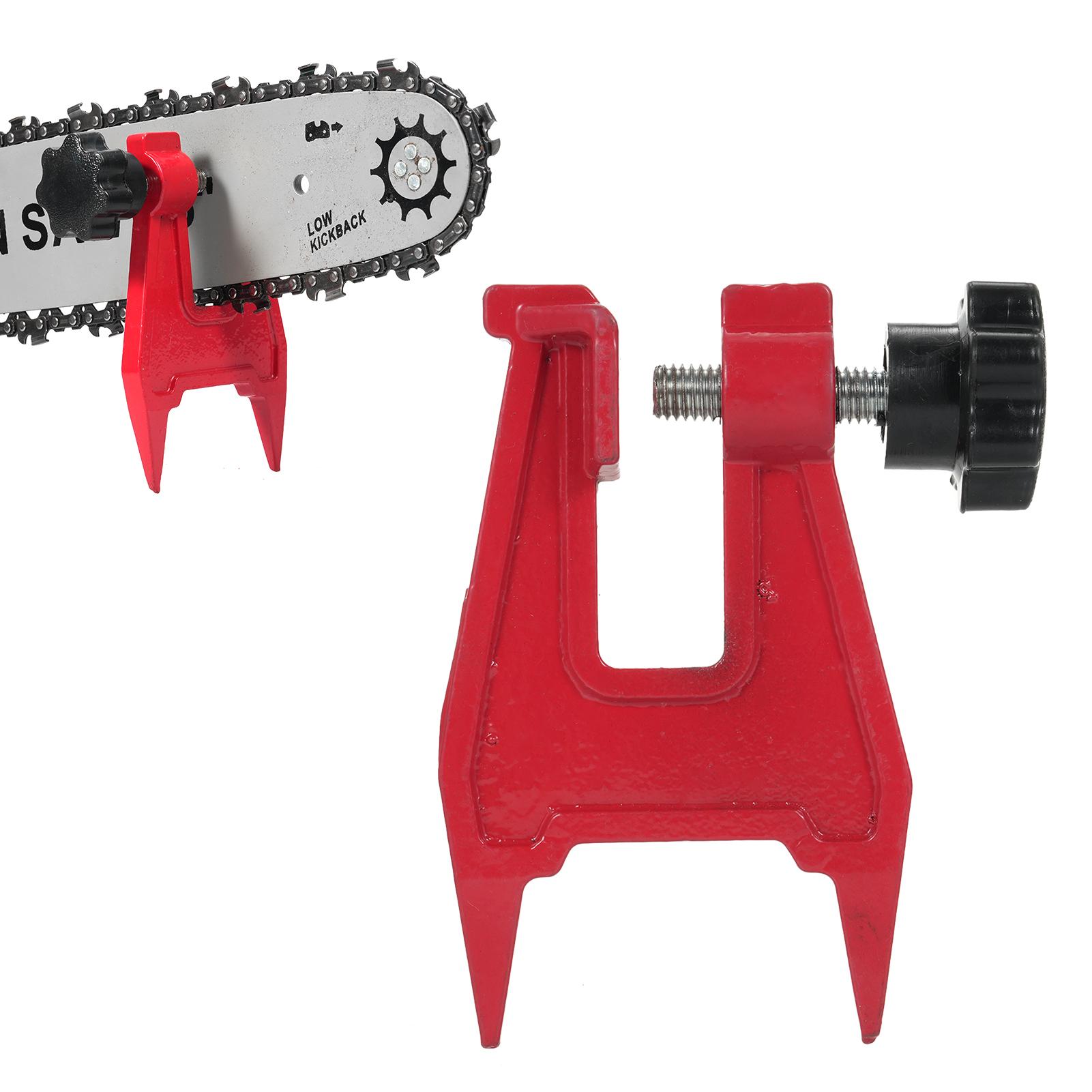 

Chainsaw Stump Vise Portable Chainsaw Sharpening Accessory Chainsaw Vise Chainsaw Tool Saw Vise Filing Vise for Chain красный