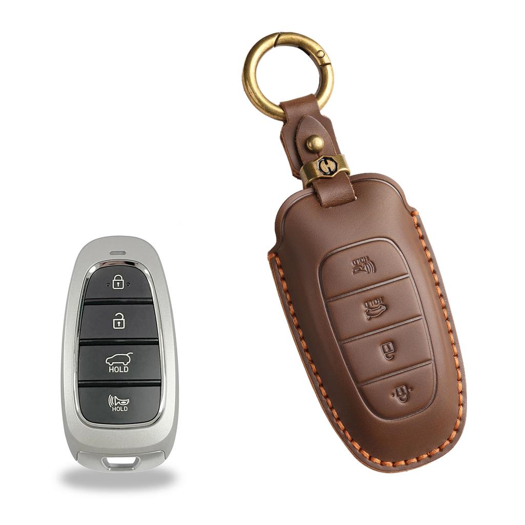 Car Key Case Suitable For Modern Car Key Case Staria/Sonata Sonata Leather Protective Case Buckle
