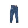 MLB New York Yankees Sport Lifestyle Serie Vintage Blumendruck Buchstaben Slim Fit Modisch Lässig Jeans Damenjeans Blau 3FDPM0521-50BLS