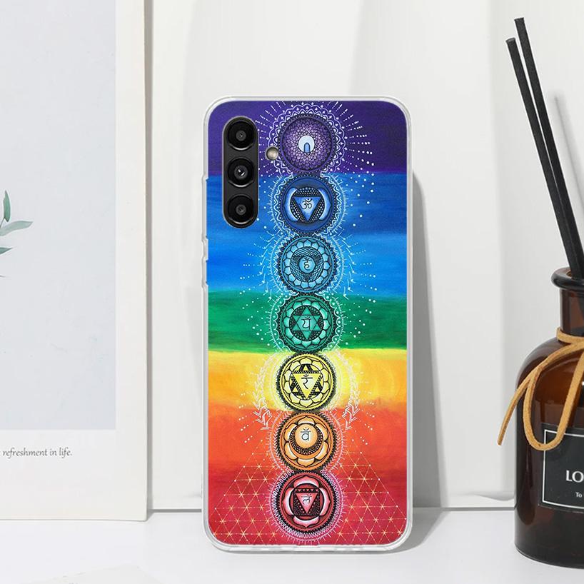 Yoga Chakra Spiritual Energy Universe Phone Case For Samsung Galaxy A17 A37 A57 A16 A26 A36 A56 A15 A25 A35 A55 A14 A24 A34 A54