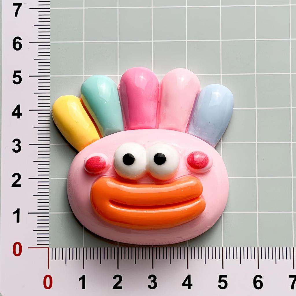 Cartoon Sausage Mouth Resin Accessories: Handmade DIY Ornaments for Hair Clips, Ties, Water Bottles, and Crafting