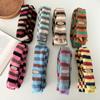 Thickened Striped Scarf Narrow Winter Shawl Fashion Cashmere Knitted Scarf  Daily
