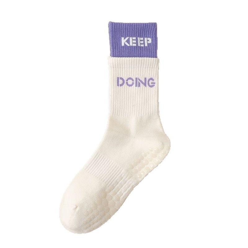 Yoga Socks, Women's Anti-slip Socks, Women's Mid-calf Pilates Socks, Indoor Sports Floor Socks, Summer Women's Long Stockings