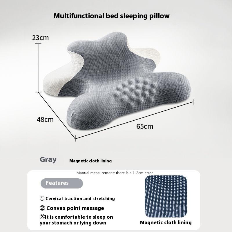 Multifunctional Memory Foam Bed Prone Pillow for Prone Sleepers And Mobile Phone Stand for Playing Comfortably