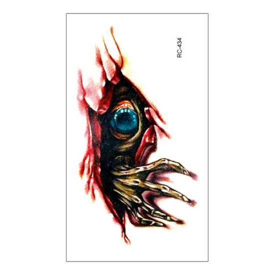 Ruikalong Scary Halloween Waterproof Tattoo Stickers - Scorpion & Spider Designs