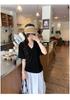V-Neck Soft, Skin-Friendly Short-Sleeve T-Shirt with Back Waist Tie - Women's Summer 2026 New Style