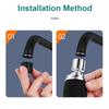 Heavy Metal Filter Faucet Aerator - 360° Swivel Aluminum Head 3 Spray Modes  Universal Adapter Included