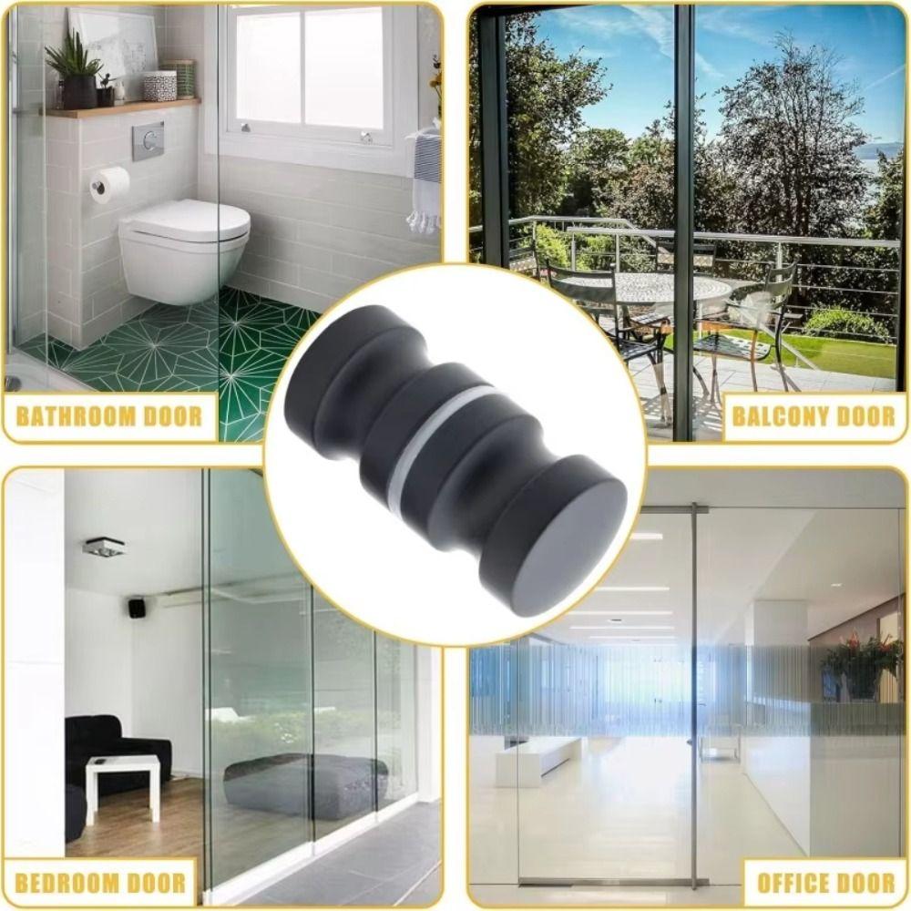 Back-to-Back Stainless Steel Door Knob Puller Shower Glass Door Knob  Small Cupboard Pulls