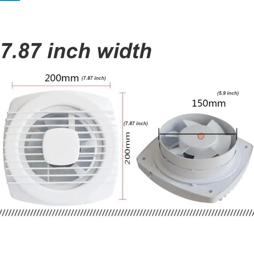 220V 4/6/7 palců 110/150/180mm tichý Větrací Silný Odsávací Ventilátor pro Okno Stěnu Koupelnu Toaletu Kuchyň Montovaný