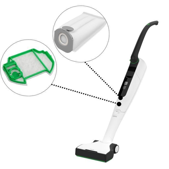 Pack accessoires - PHONILLICO - Vorwerk Kobold VK7 - 10 Sacs + 2 Filtres moteur - Compatible aspirateur