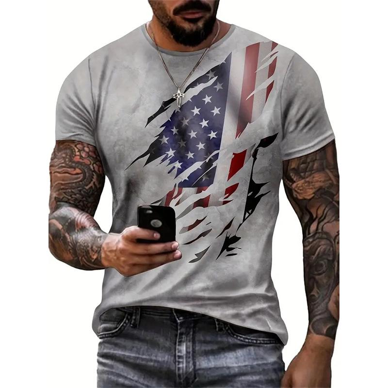 Summer Trendy Men's Casual Short Fashion Sleeved T-shirt