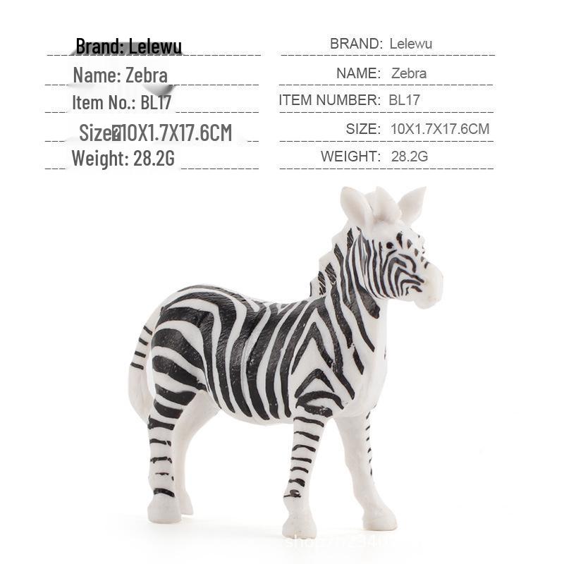 12-Piece Wild Animal Figurine Set: Hippo, Lion, Zebra, Rhino - Educational Models for Kids