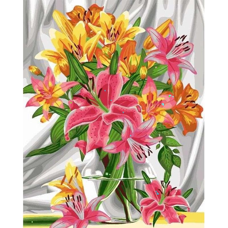 5D Diy Diamond Painting Flowers Cup Fruit Cross Stitch Kit Full Drill Round Embroidery Mosaic Art Picture Of Rhinestones Decor