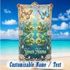 Butterfly Theme Beach Towel Personalized Custom Name & Text Soft Quick Dry Beach Towel for Swimming Travel