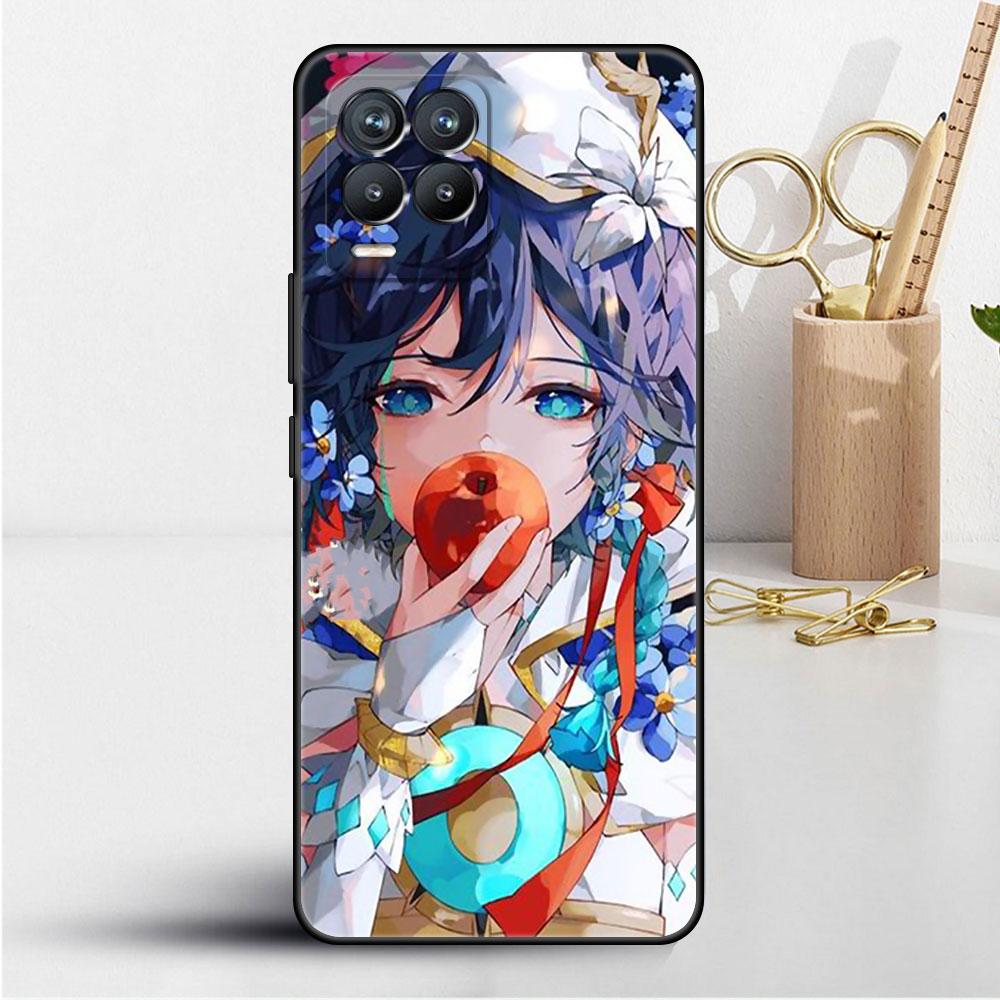 Genshin Impact Case For Realme 8 C21y GT Neo 2 3 8i C21 7 C11 6 C12 C35 C3 GT 9 Pro C12 Silicone TPU Phone Cover