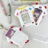 Cute Plush Animal Card Holder Featuring Angel And Devil Lamb Design For Photos