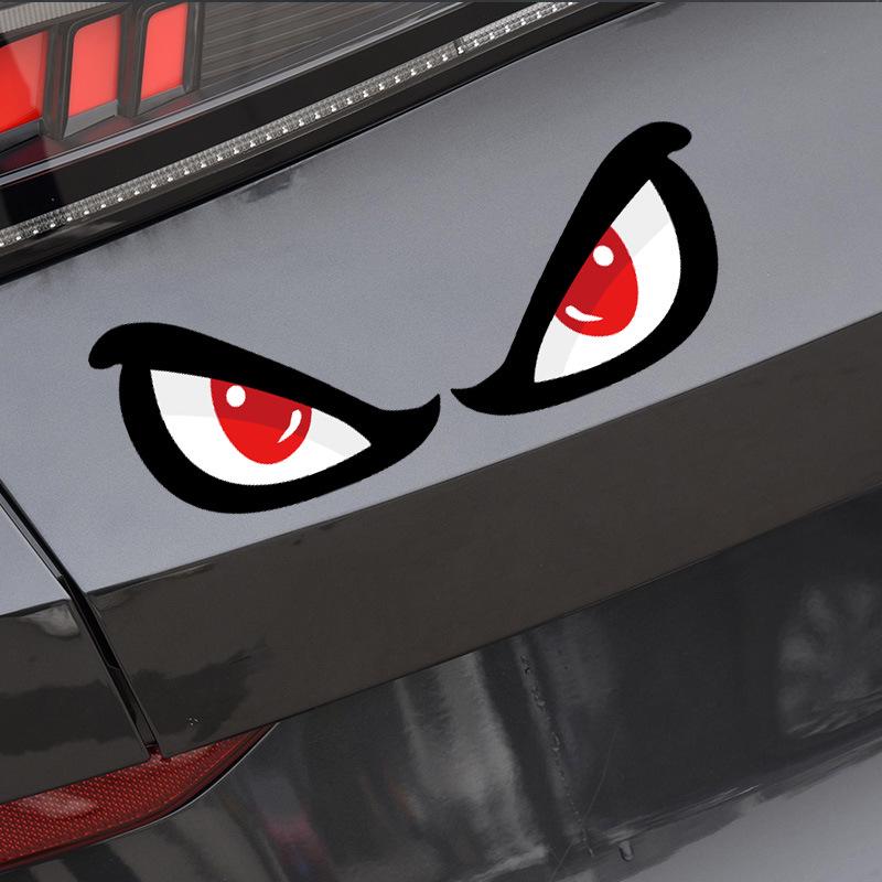 Creative Eye Car Sticker: Personality Decor for Scratch Cover on Car Body, Tail, or Window. Also for Electric Motorcycle.