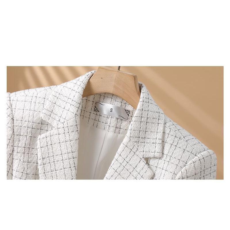 Suit Jacket Women Temperament Socialite Overcoat Spring Autumn Outerwear Chic Design Elegant Blazer Coat Female Tops