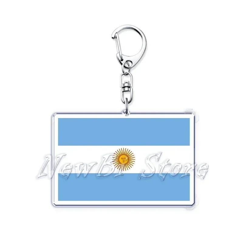 New Country Flags Keychains Ring for Accessories Bag Pendant American Britain Korean Korean Key Chain Keyring Jewelry Fans Gifts