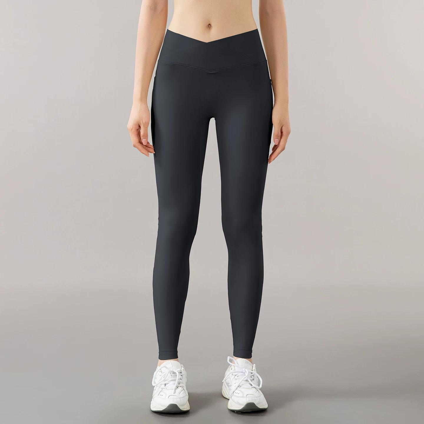 2026 New Style Naked-Feel Yoga Pants for Women, High-Waisted, Seamless, Quick-Dry, Tight-Fitting Running Fitness Pants, Butt-Lifting Sports Yoga Wear S