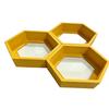 3PCS Nordic Style Hexagonal Suspended Storage Rack Hexagonal Floating Shelves  Home Decor