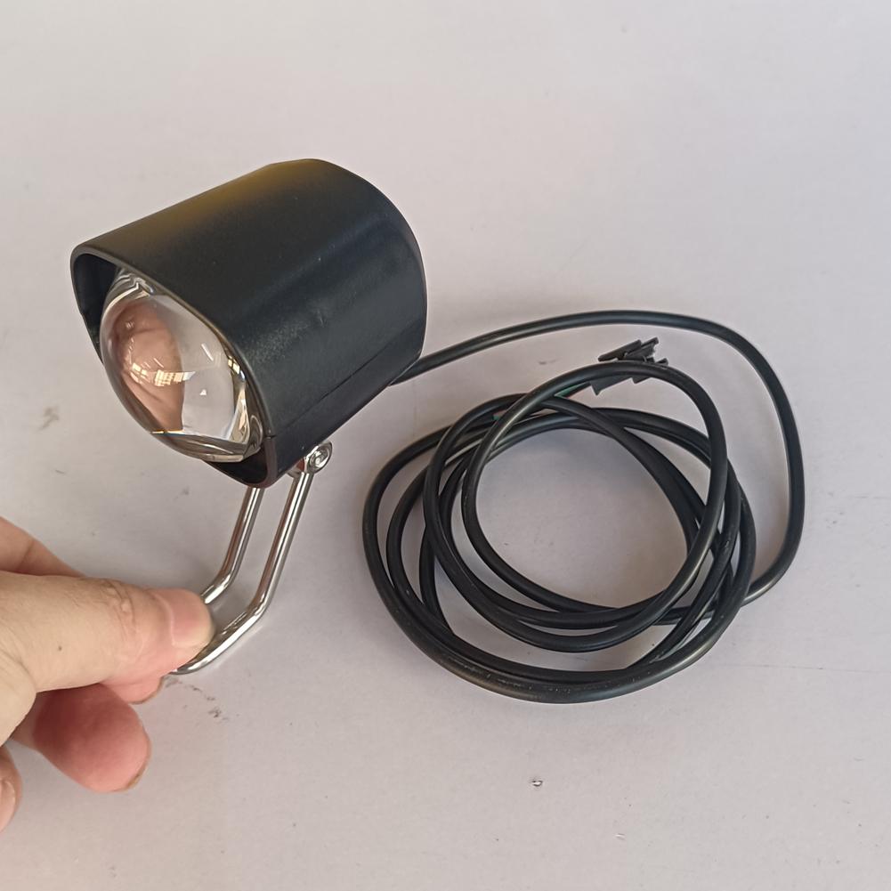 3-1PC 2 In 1 E-Bike Headlight E-Scooter Lamp Motorcycle Waterproof Horn Headlight 36V-60V Electric Bicycle LED Front Lighting