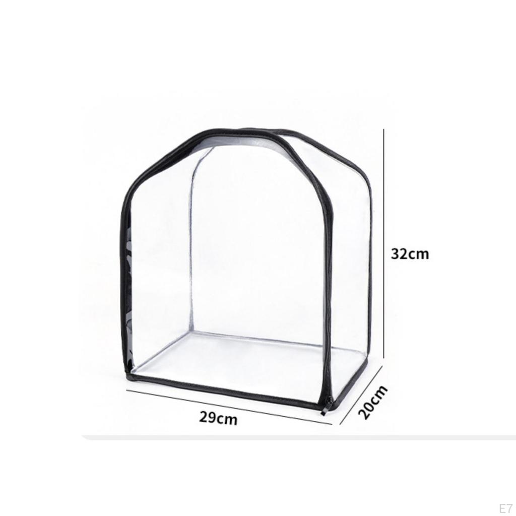 Handbag Storage Cover Transparent with Zipper Clear Purse Protector