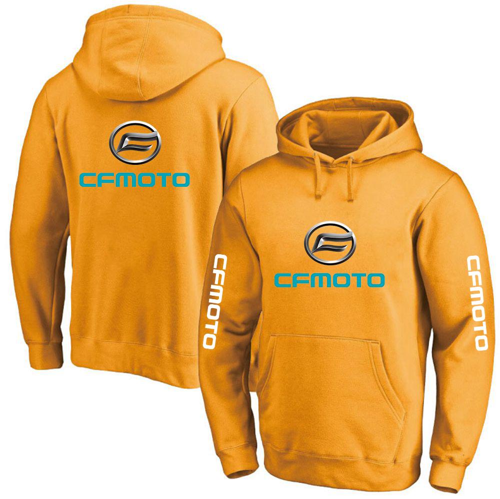 2025 Spring And Autumn Man's Cfmoto Logo Print Solid-Color Popular Pullover Hooded Premium Coat Classic Custom Loose Hoodies