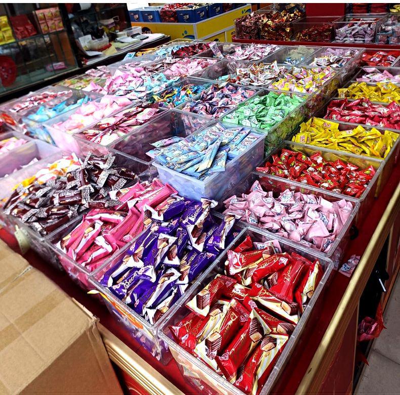 Transparent Plastic Display Box for Bulk Dried Fruit, Candy, Snacks