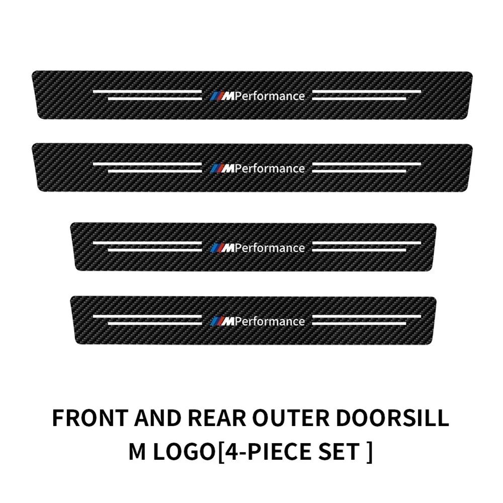 Car Sticker Hot 2025 New Leather Car Door Sill Anti Scratch Protector Sticker for Bmw Performance E46 E90 E60 F10 F30 E39 E36 F2