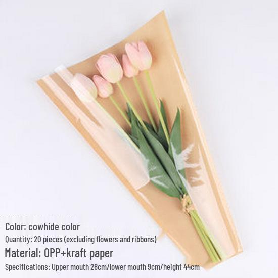 Kínai stílusú átlátszó virágcsomagoló tasak - Vízálló nátronpapír