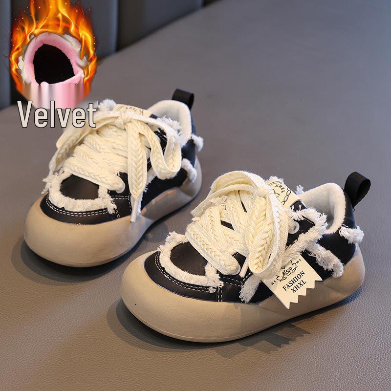 

Girls Spring 2026 Soft Sole Sports Shoes – Fashionable Board Shoes for Kids & Students Size 30 / 18.4 cm